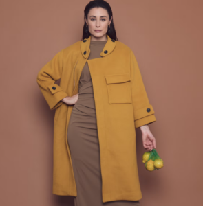yellow coat